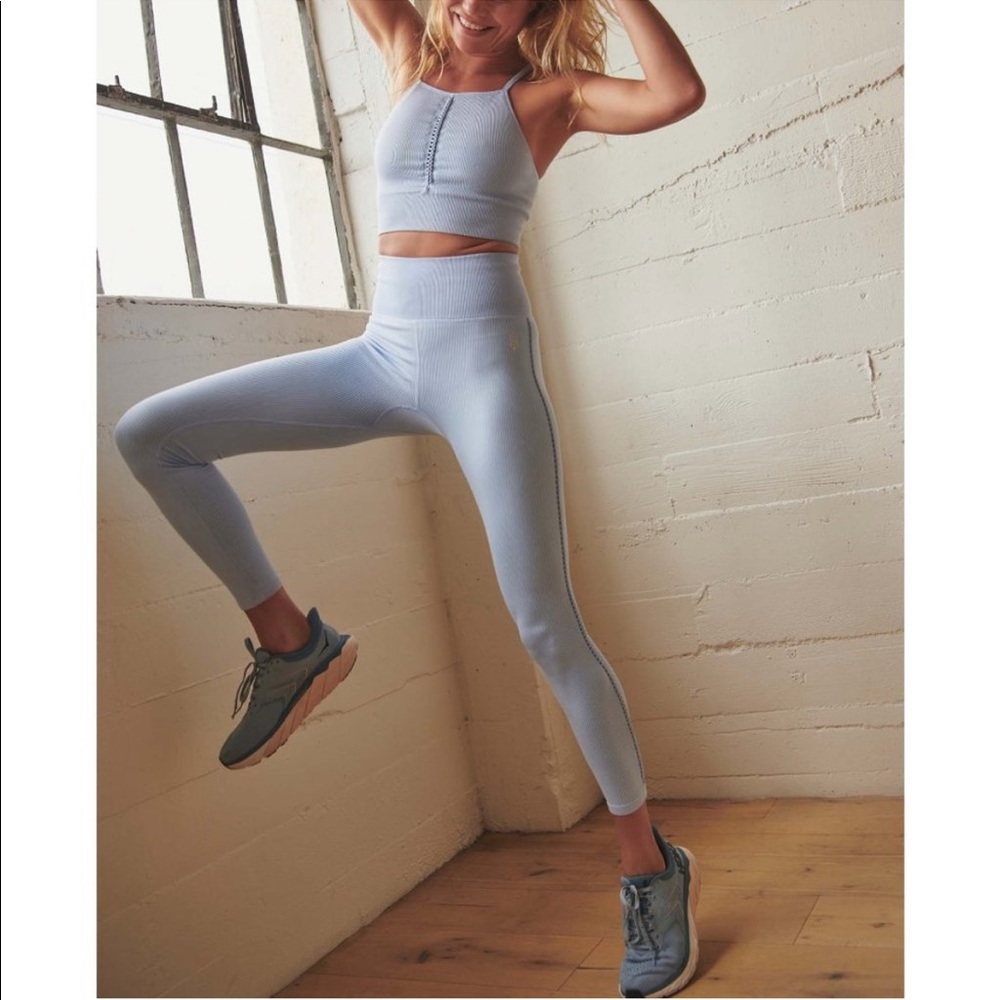 Free People 2 Piece Ignite Braided Set Peak A Blue